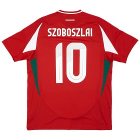 Koszulka Węgry Szoboszlai 10 Domowe Euro 2024 Koszulki Piłkarskie Krótki Rękaw